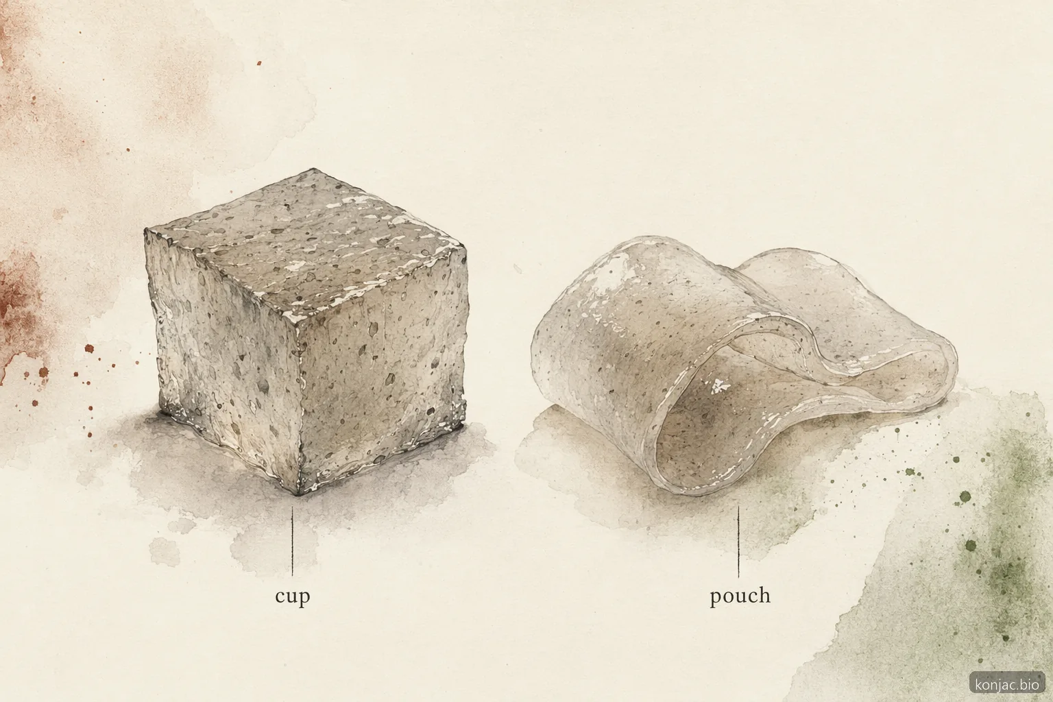 konjac jelly texture varies by format, with firmer cups and softer pouch gels affecting how it is eaten