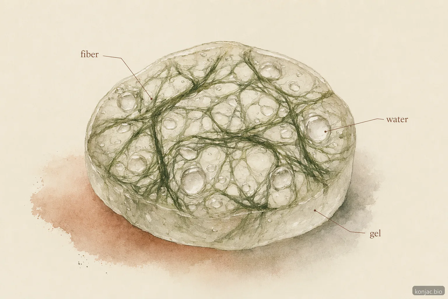konjac jelly benefits come from glucomannan fiber forming a hydrated gel network that creates chewy texture