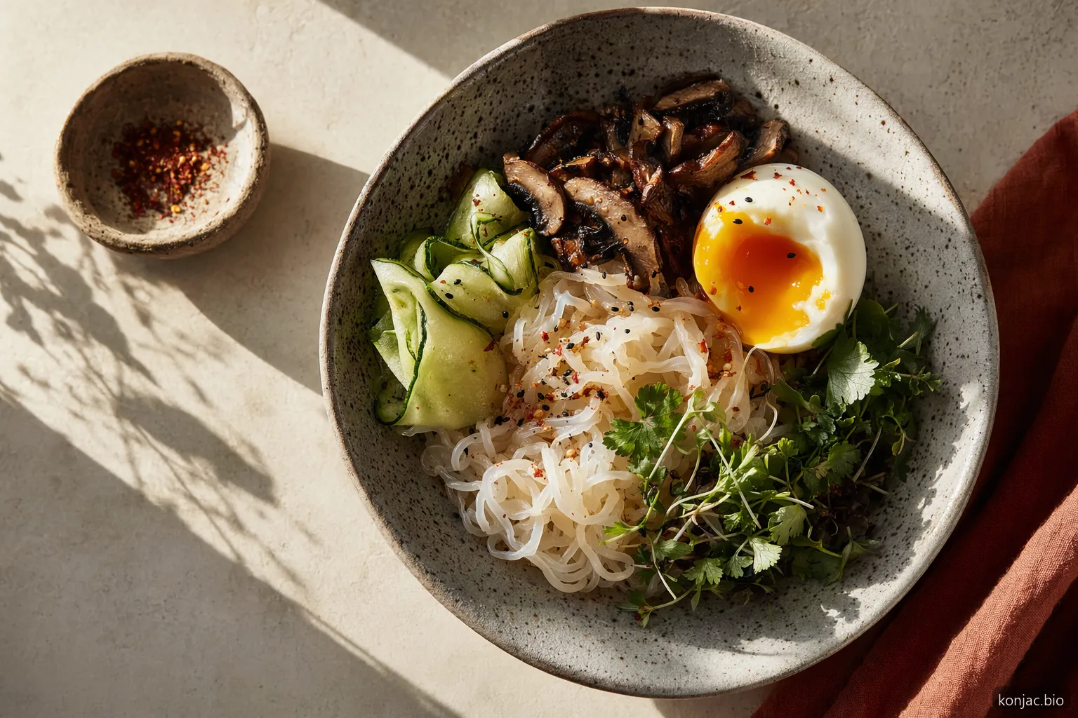 konjac for weight loss can fit keto meals as shirataki noodles paired with protein and vegetables.