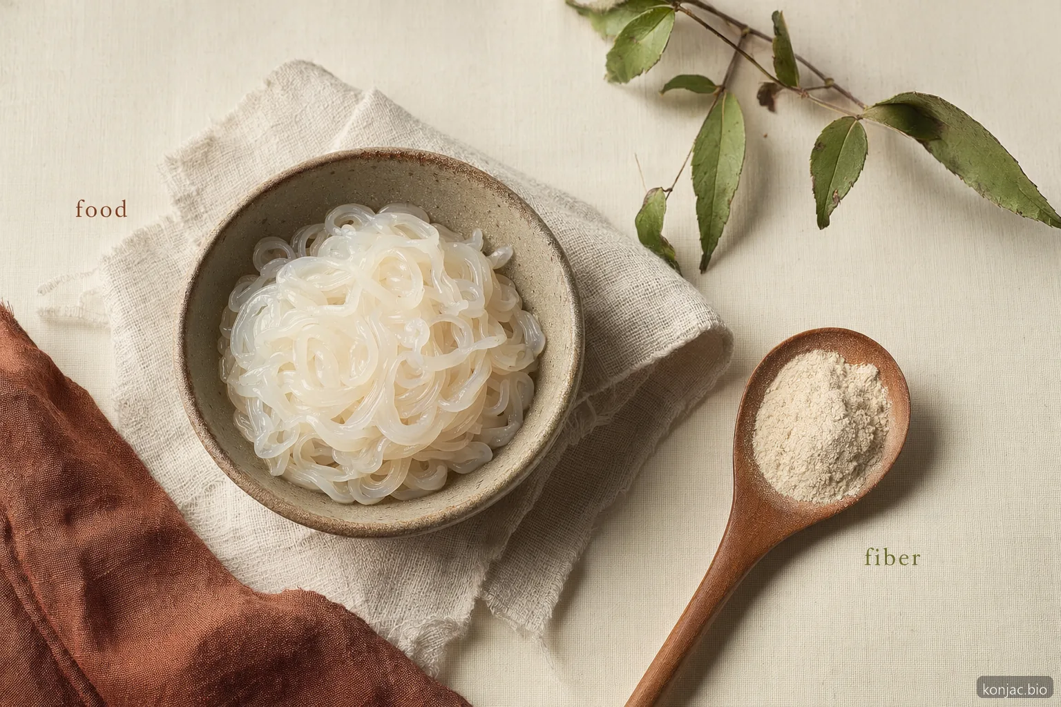 Konjac weight loss foods and glucomannan powder both support calorie control when used before meals with water.