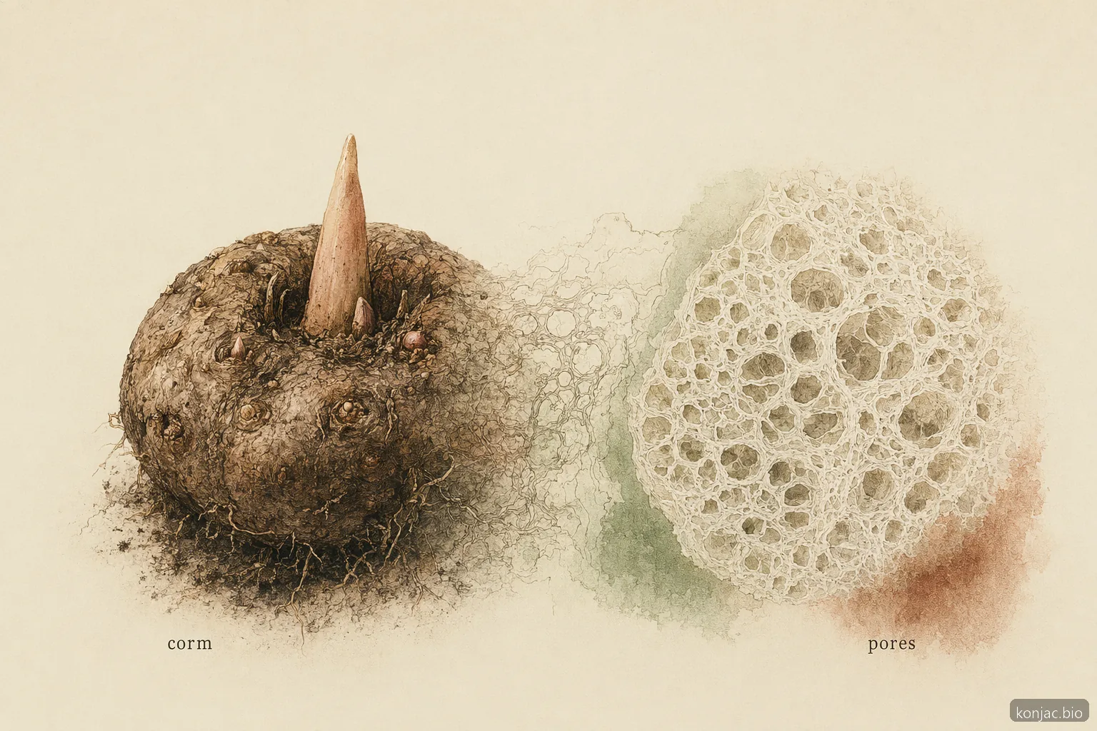 konjac sponge japan quality starts with traceable konjac corm and a fine porous sponge texture